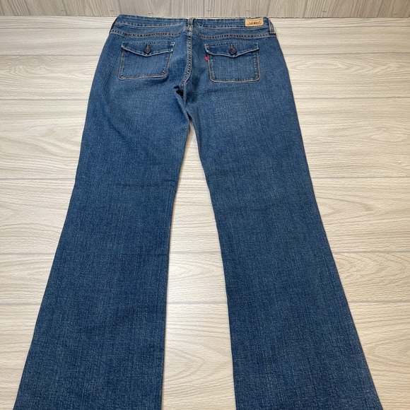 Levi’s 545 Low Bootcut Denim Blue Jeans Y2K Fashion Women’s Size 12 Medium - Picture 4 of 16
